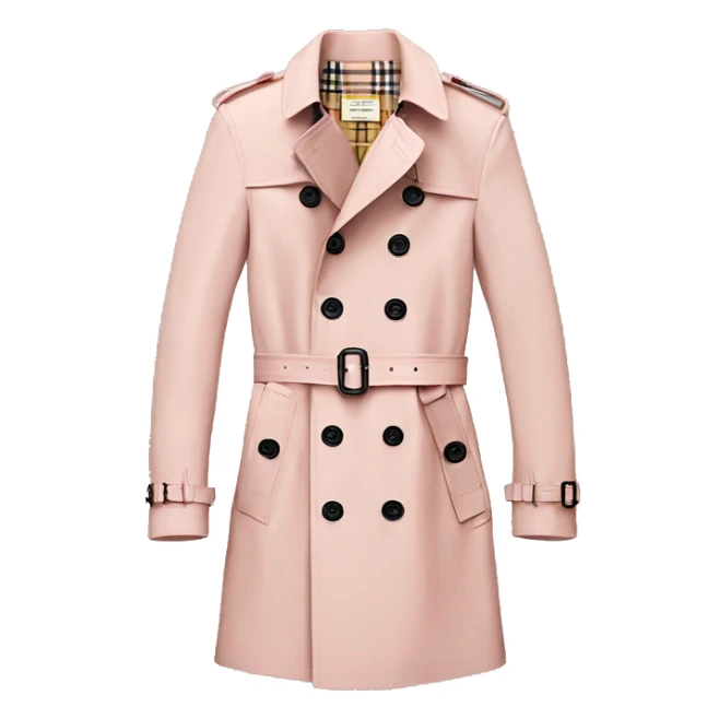Light Pink Burberry trench coat sticker