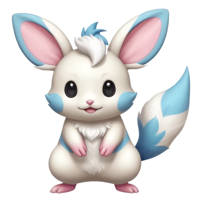Tropical Exotic Minccino-Pachirisu-Emolga-fusion  sticker