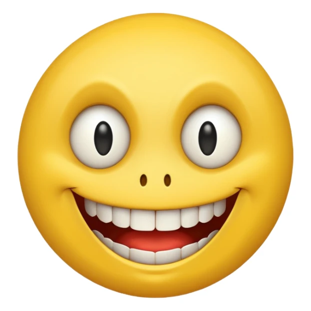 Insane smiley face  who wants to spend money and looks evil sticker