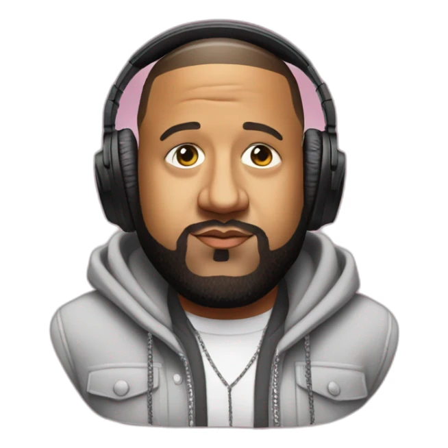 Dj khaled with headphones sticker