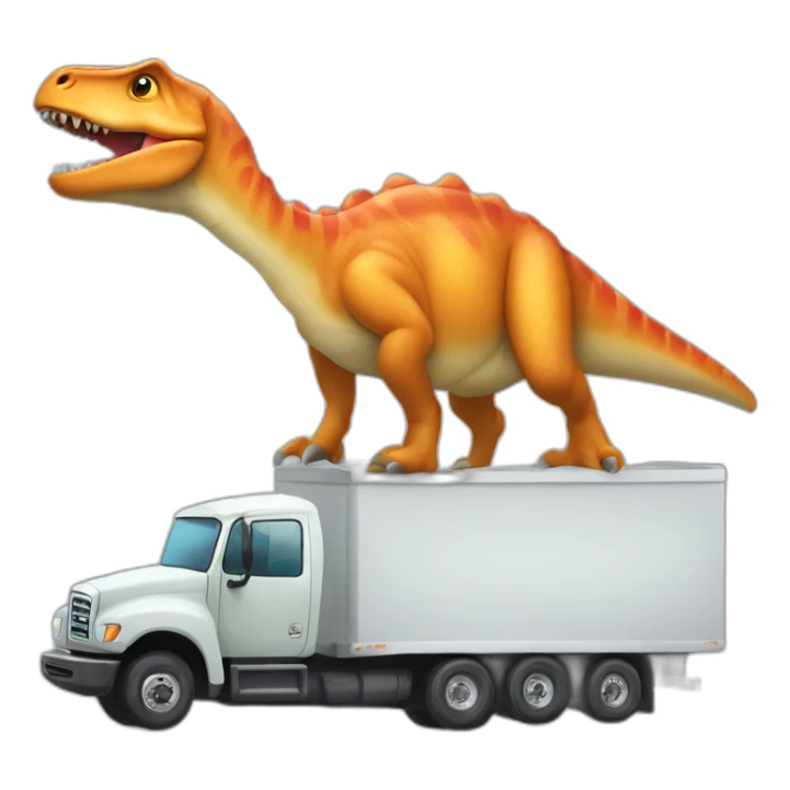 dinosaure qui a la forme d’un camion sticker