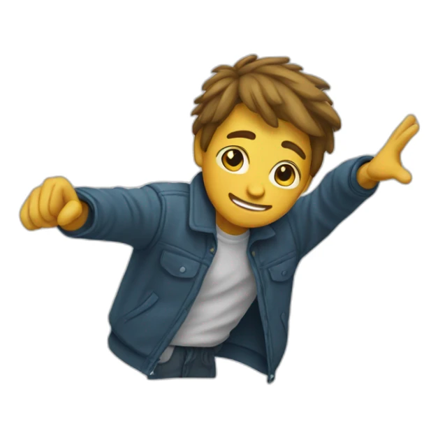 Une personne qui fait une DAB  sticker