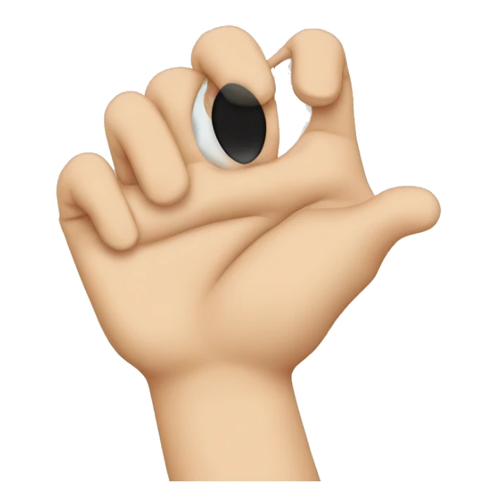 Hand over eyes  sticker