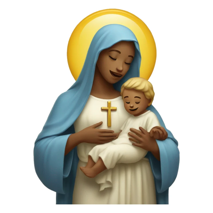 holy Mary with baby Jesus sticker
