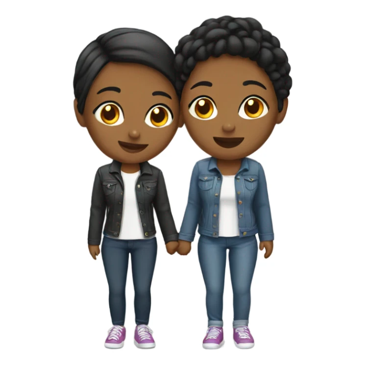 young lesbian couple  sticker