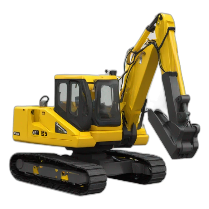 escavadeira hidráulica amarela 35T sticker