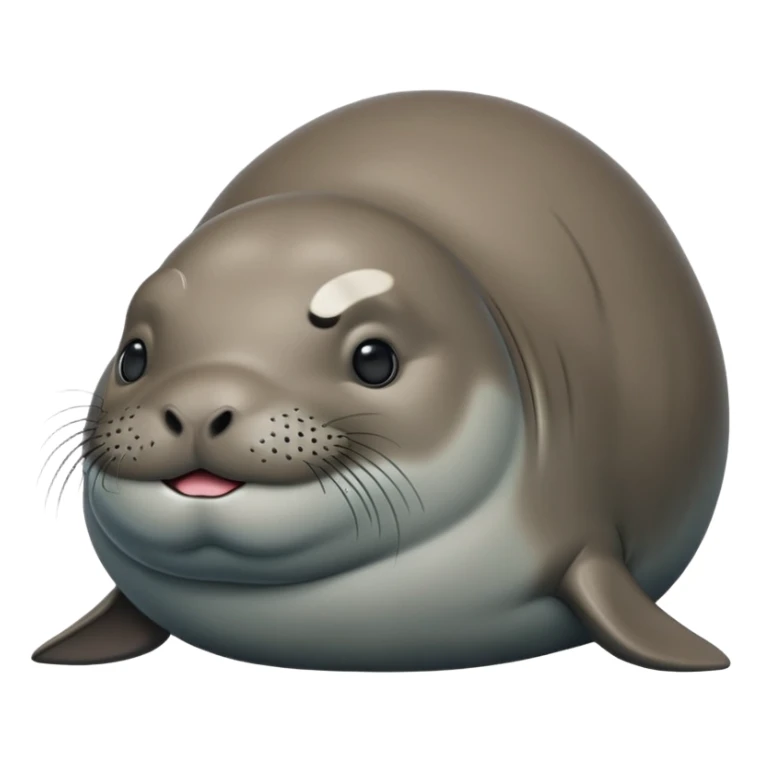 Super super fat unbelievably fat monk seal sticker