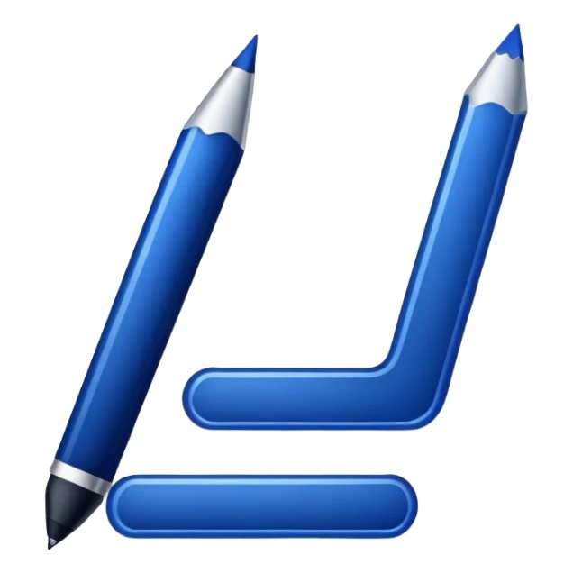 dark blue writing sticker