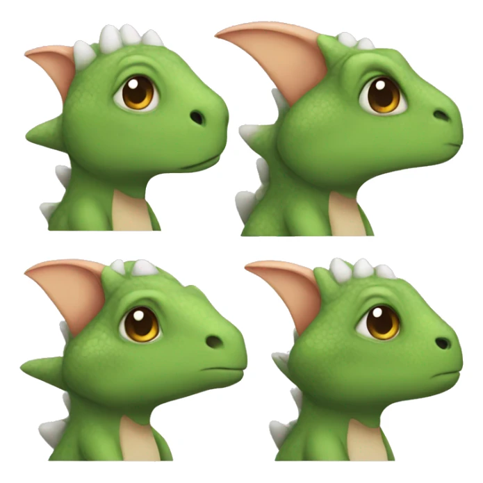 Dinosaur in a bunny costume  sticker