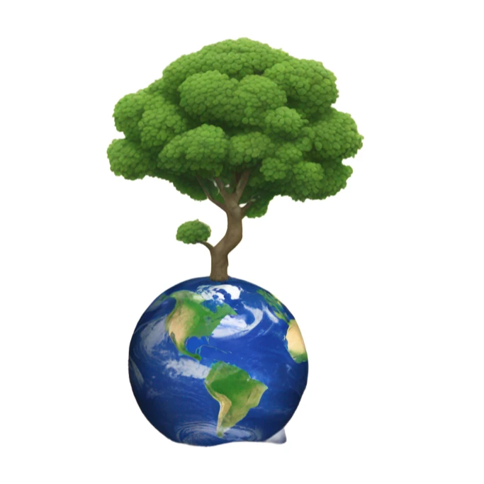 hand sign for little with the earth in it sticker