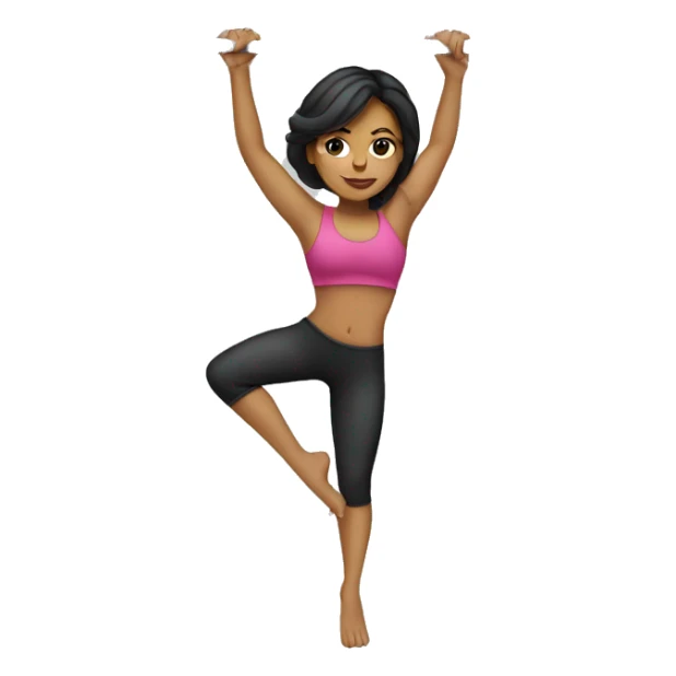 Hispanic woman doing pole fitness  sticker