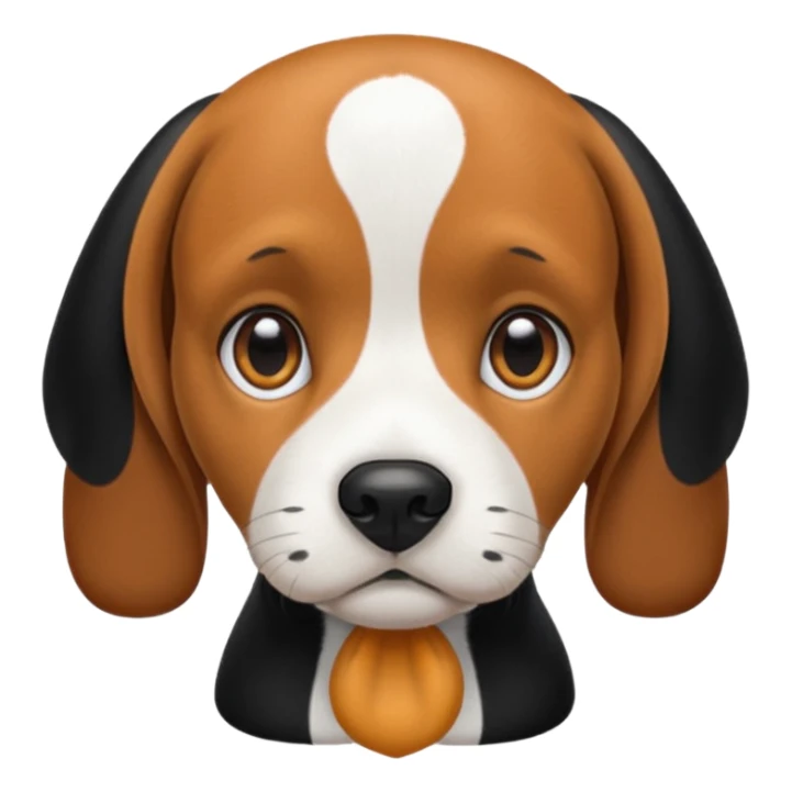 black and white beagle no brown on it sticker