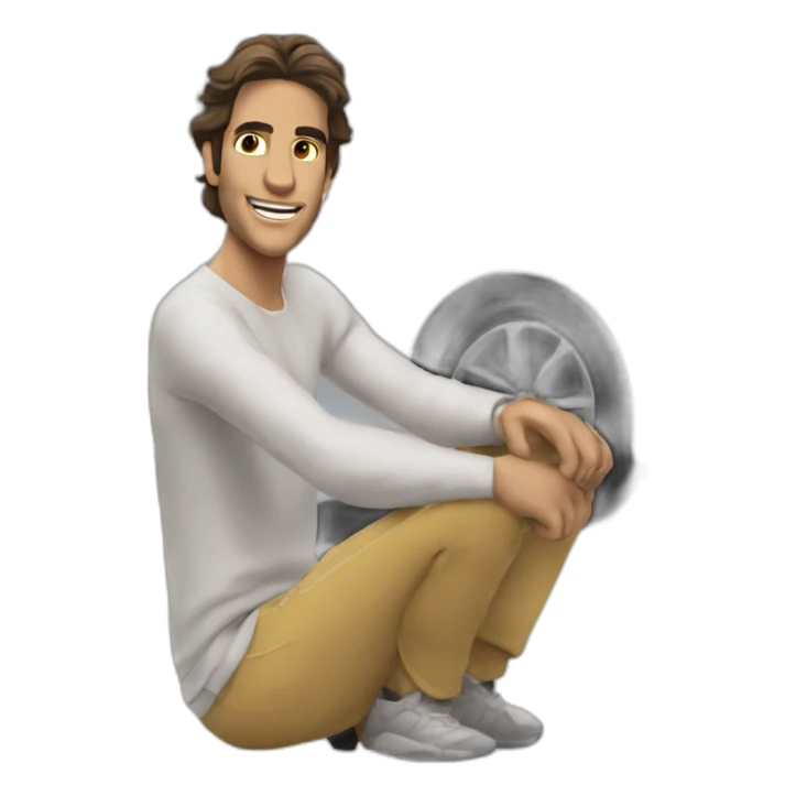 Rafaël nadal sur une voiture sticker