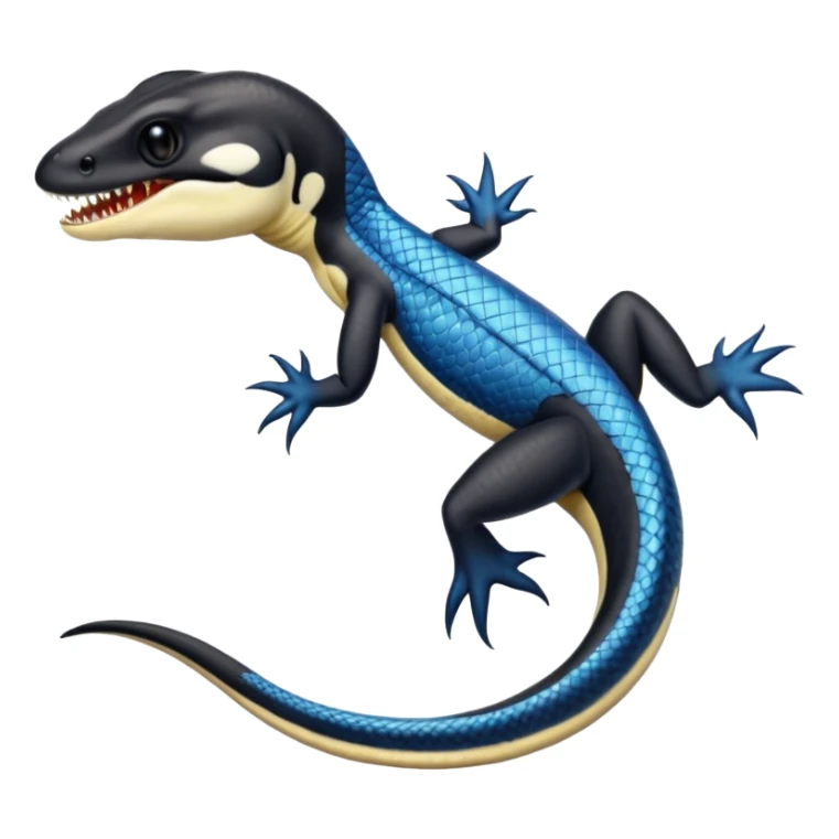 Orcas-dragon-reptile-reptilian-lizard-skink-gecko-hybrid sticker