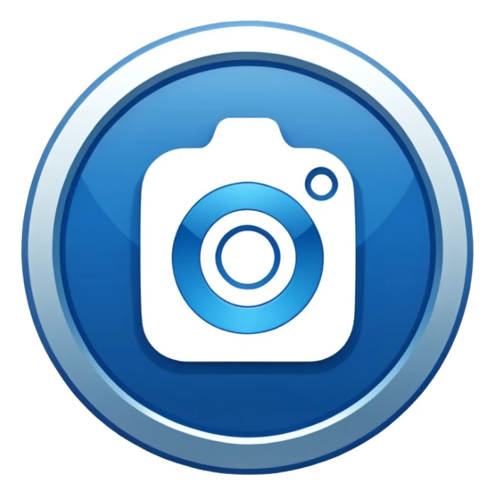A high-resolution 2D icon of an Instagram-style verified badge. 8 jagged circle sticker
