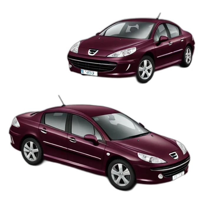 Peugeot 407 couleur bordeaux sticker