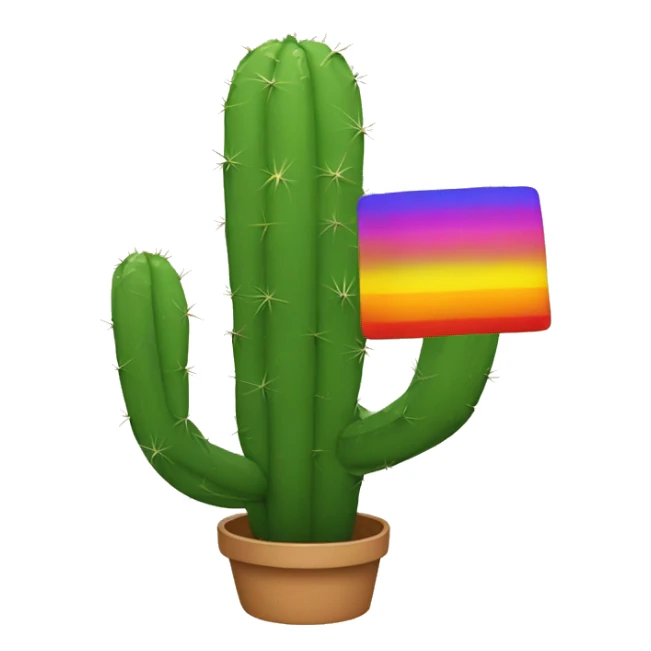 Gay cactus sticker