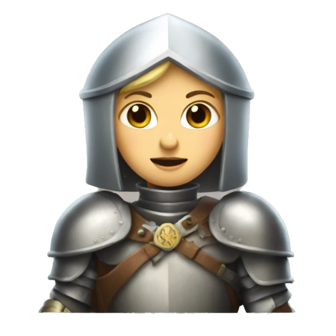 Joan of arc with sword sticker