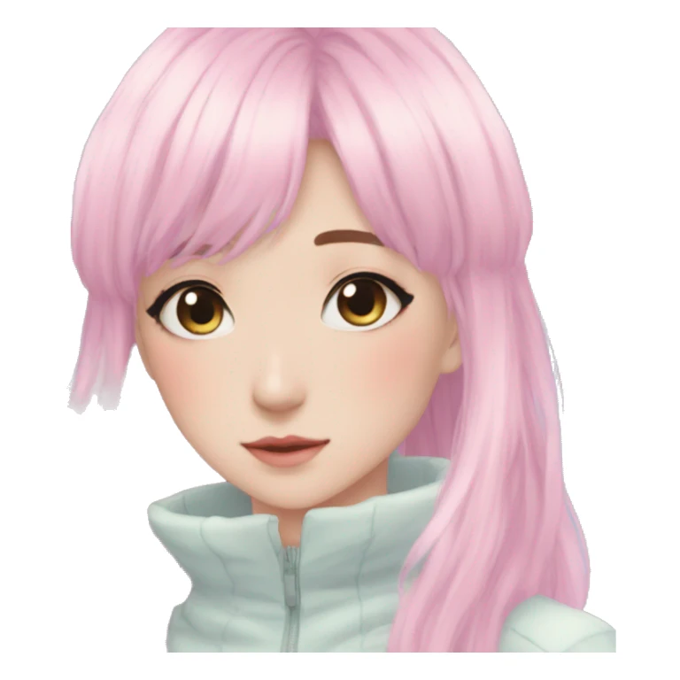 Gorgeous Beautiful Pretty Anime-Pastel-Girl aesthetic sticker