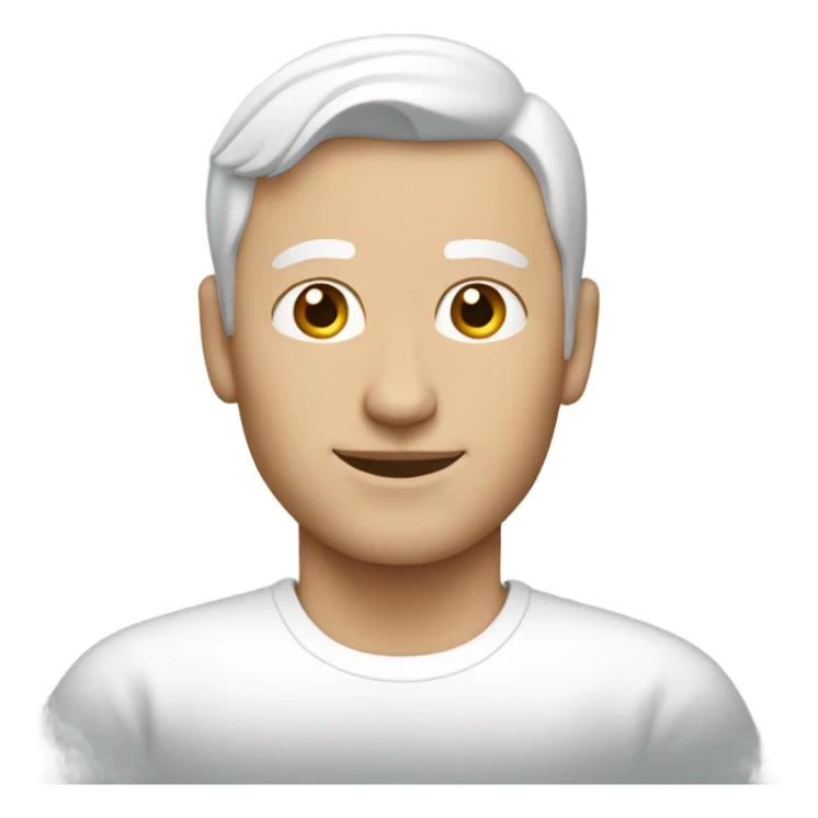 caucasian man with a white skirt sticker