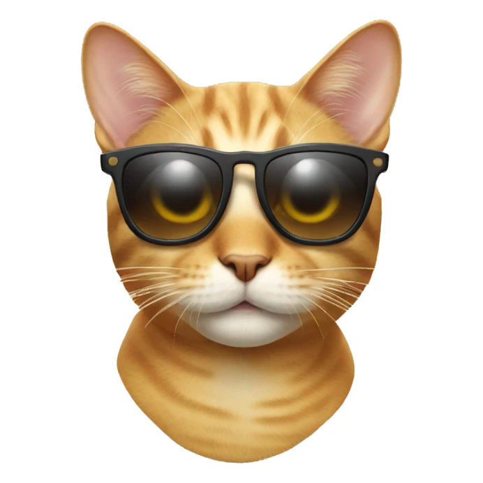 Cat with sunglasses sticker