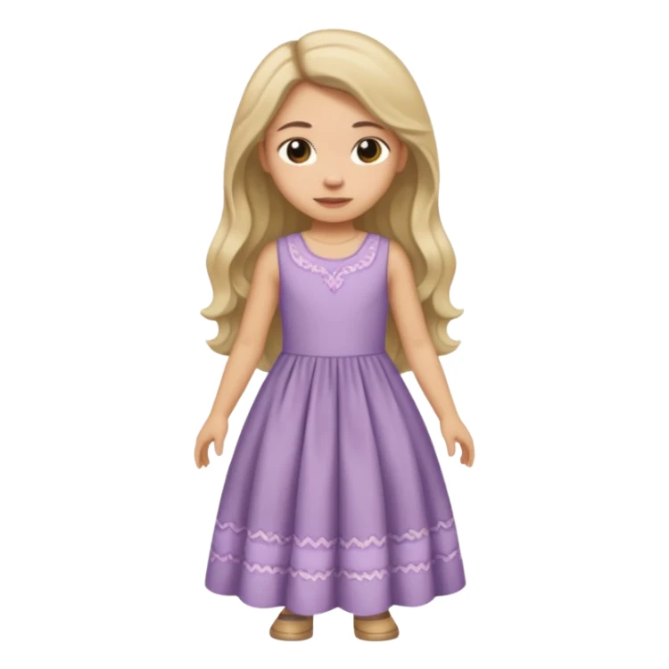 Girl curtsying with dress sticker