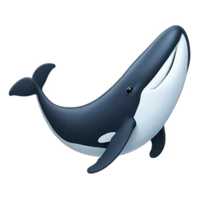 whale with a tuxedo sticker