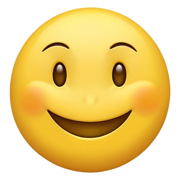 Yellow normal smiley face but he smirks really satisfied sticker