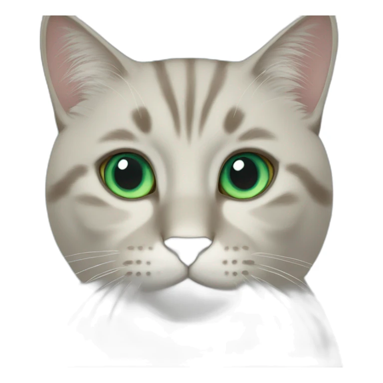 cat blue with green eyes sticker