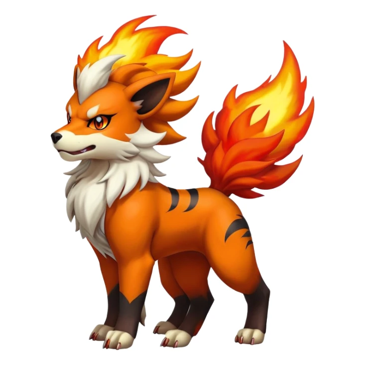 Houndoom-Arcanine-Pokémon-Fakémon-hybrid-creature sticker