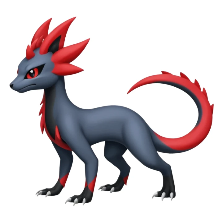 Zorua-Absol-Salandit-fusion (full body) sticker