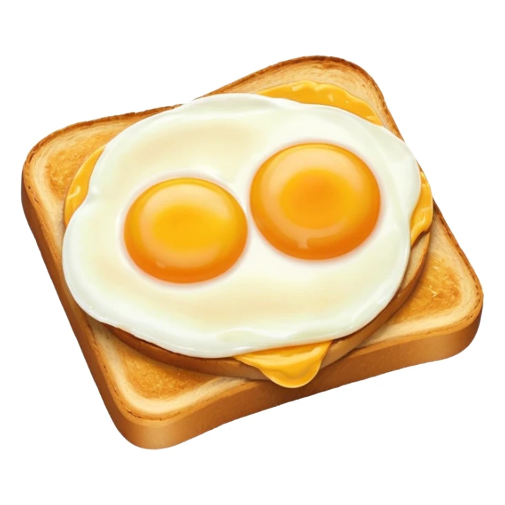 Egg in a sour dough toast sticker
