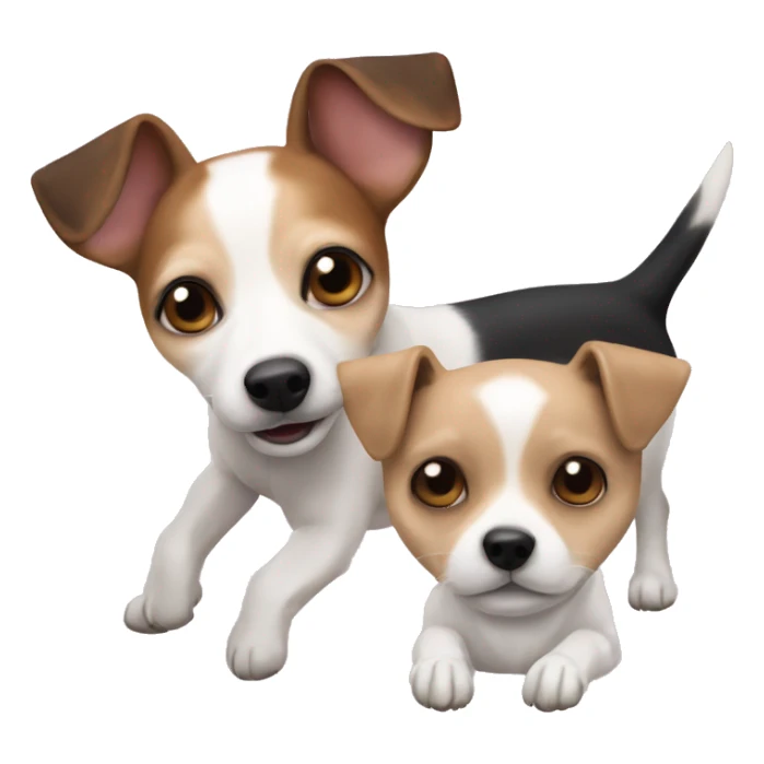 Jack Russell and chiahuahua mix dog sticker
