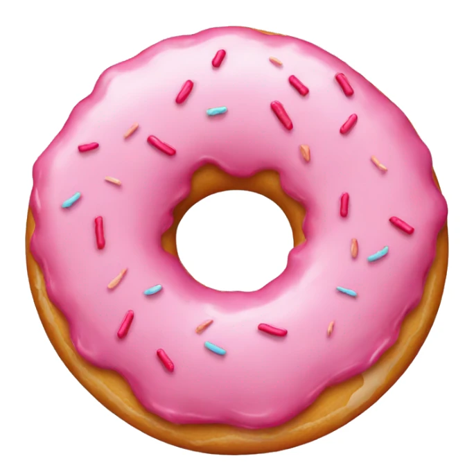 Pink donut sticker
