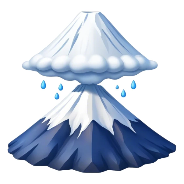 Cinematic Realistic Mount Fuji Emoji  sticker