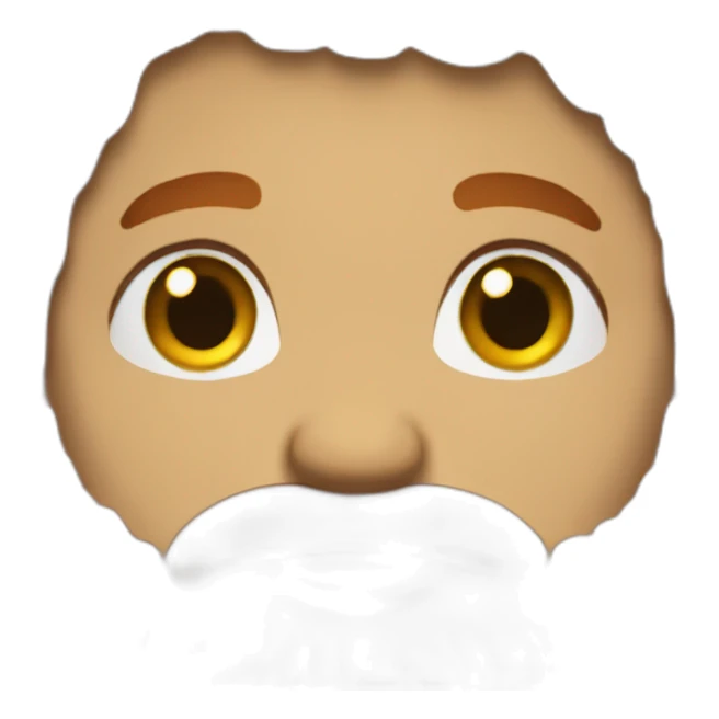 brown hair red beard sticker