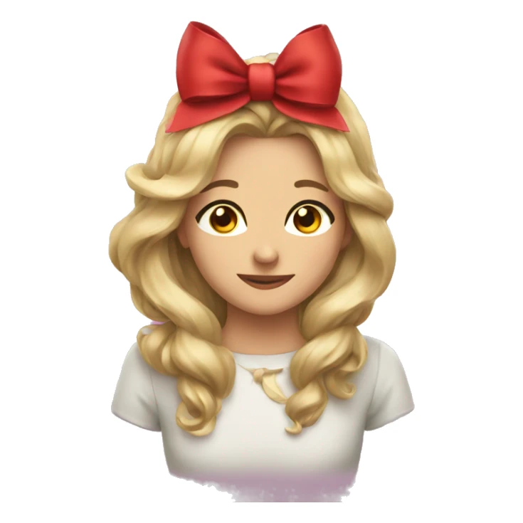 A bow for christmas sticker