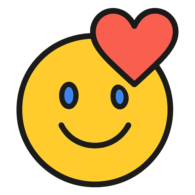 simple and easily recognizable emoji based on fantrie.com logo, incorporating brand colors and atmosphere, clean design sticker