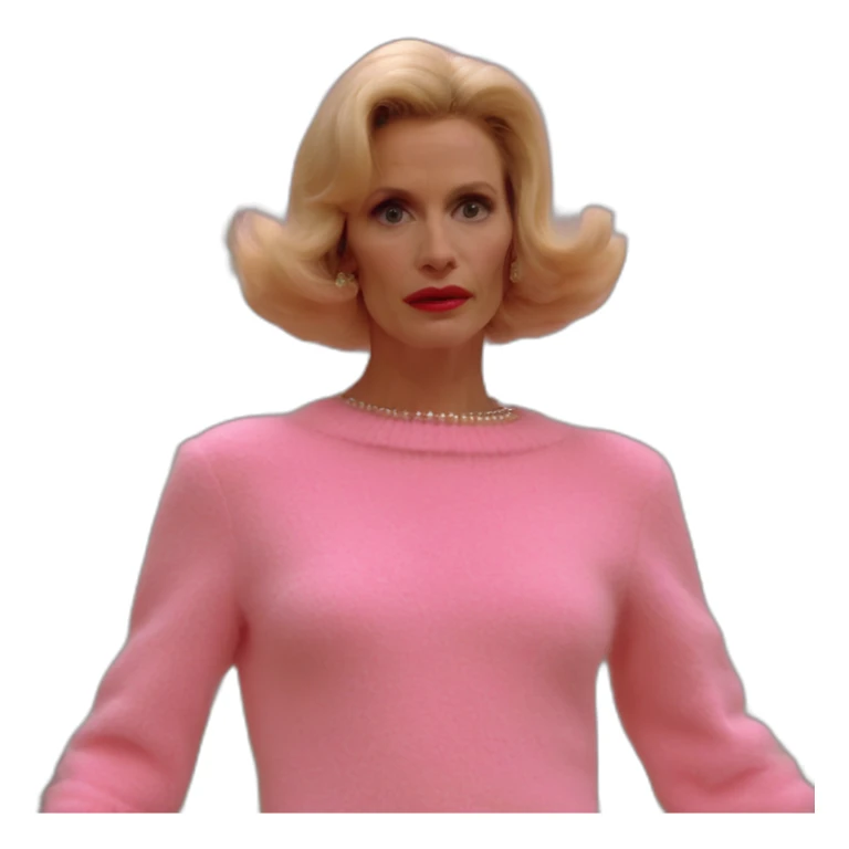 paris texas pink angora sweater dress costume sticker