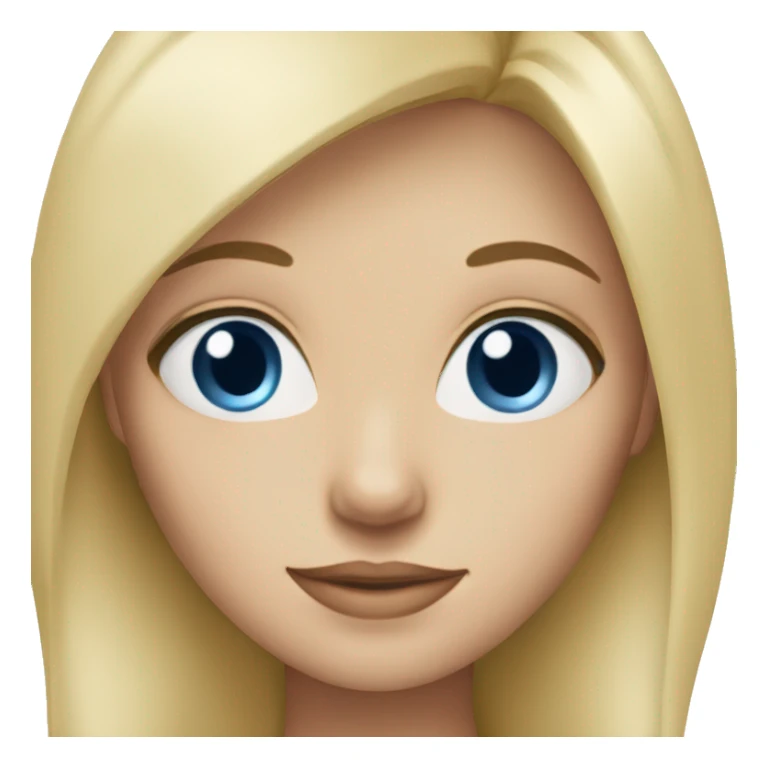 blonde girl with beautiful blue eyes sticker