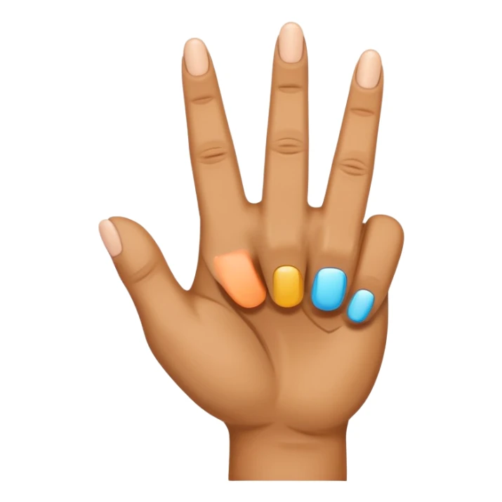 main  avec TROIS doigts du milieu levés   sticker