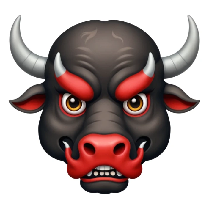''tattooed''-scary-looking-bulls with-heavy-face-tattoes sticker