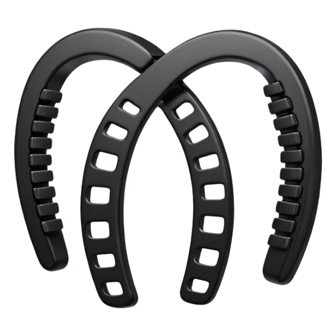 a curved hair accessory with teeth on both sides that hinge together, designed to secure hair in a vertical ponytail sticker