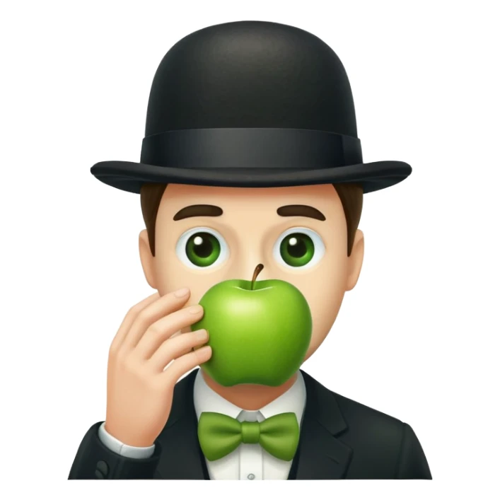 Magritte “the son of man”  sticker