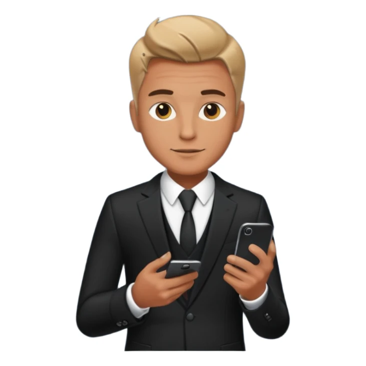 Earn money show by human with mobile.add reality stylish men sticker