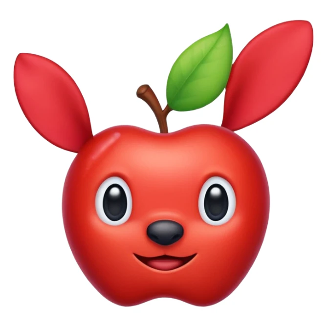 the word STICH in apple style emoji, colorful and fun sticker