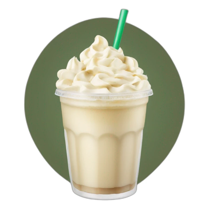 Starbucks white chocolate Frappé sticker
