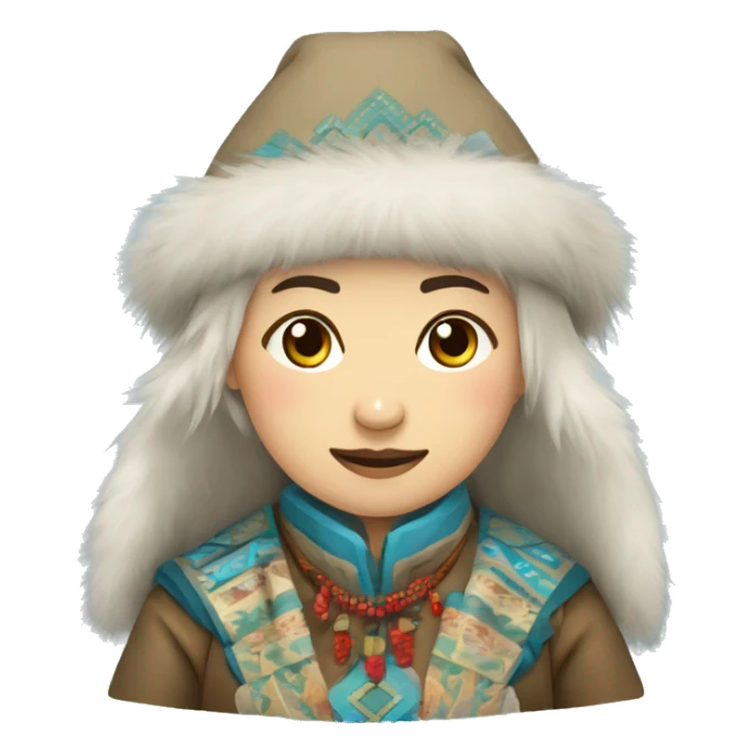 Sakha Yakutia national clothes sticker