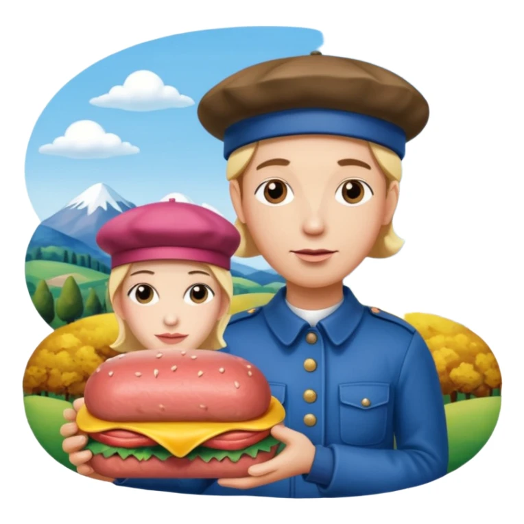  SPAM meat jeff koons style sculpture art french portrait landscape  sticker