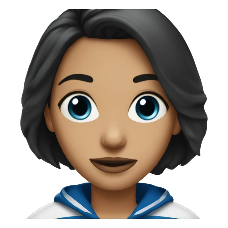 Dark haired hockey mom sticker